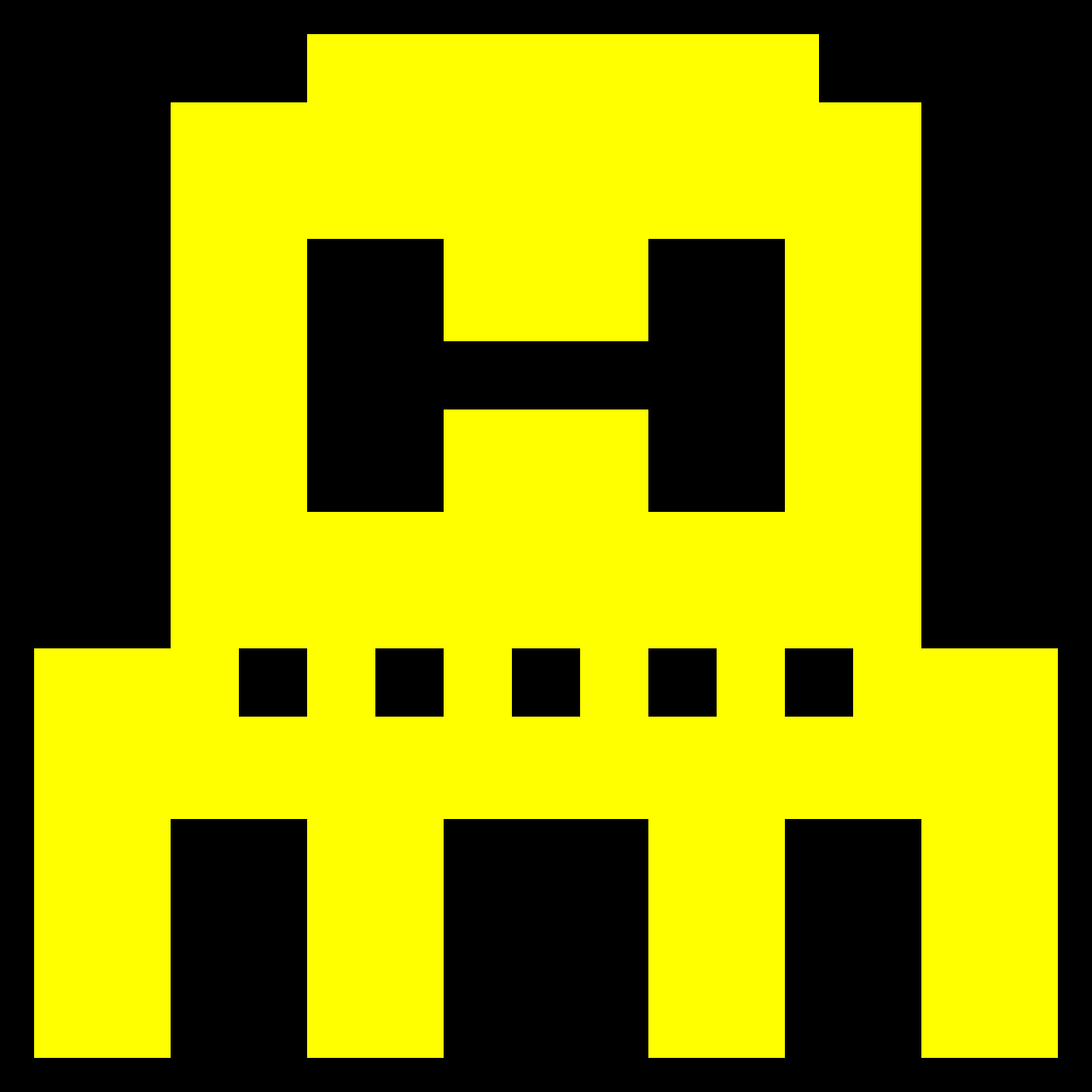 Little Invader - Brown procedurally generated pixel art NFT