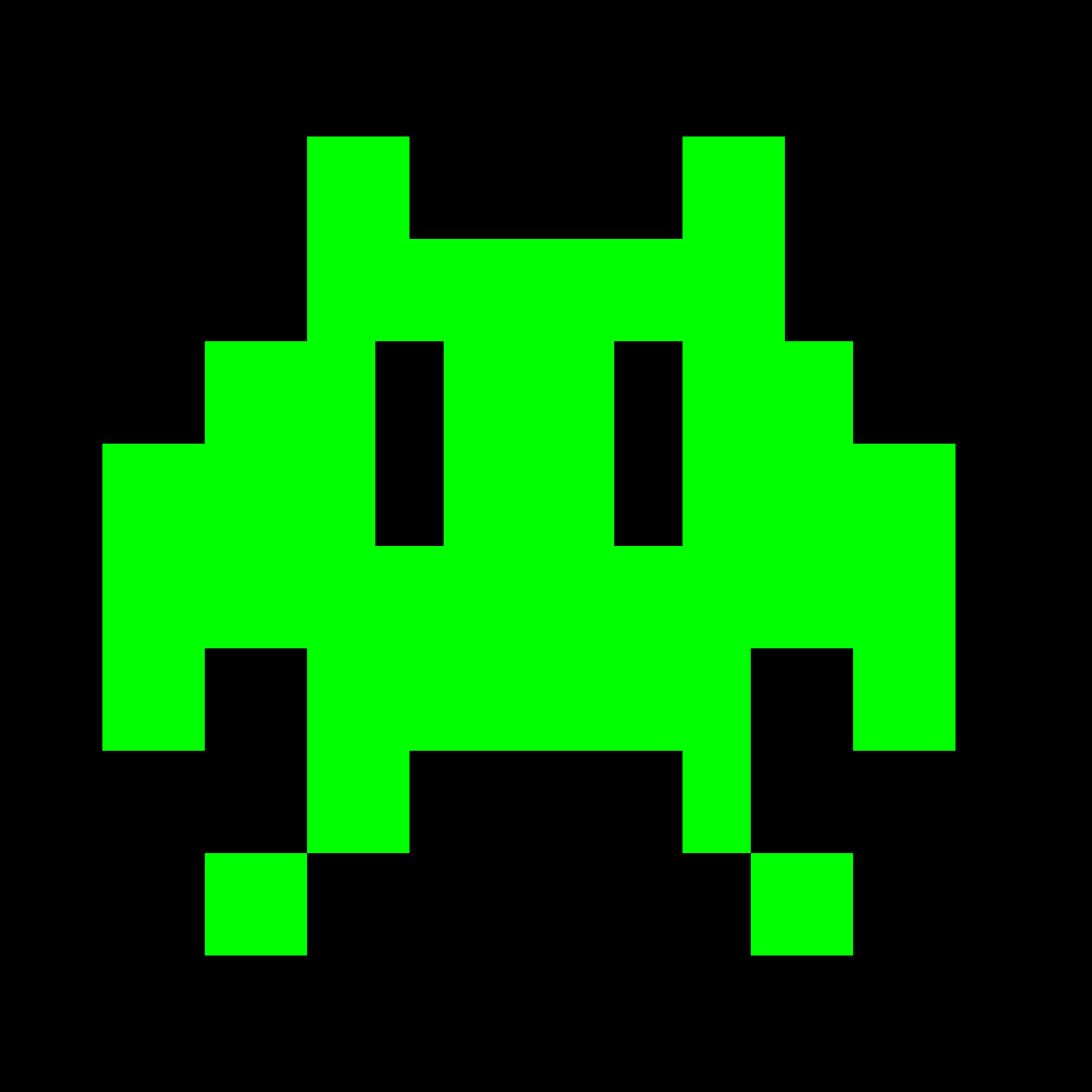 Little Invader - Dark Red 2