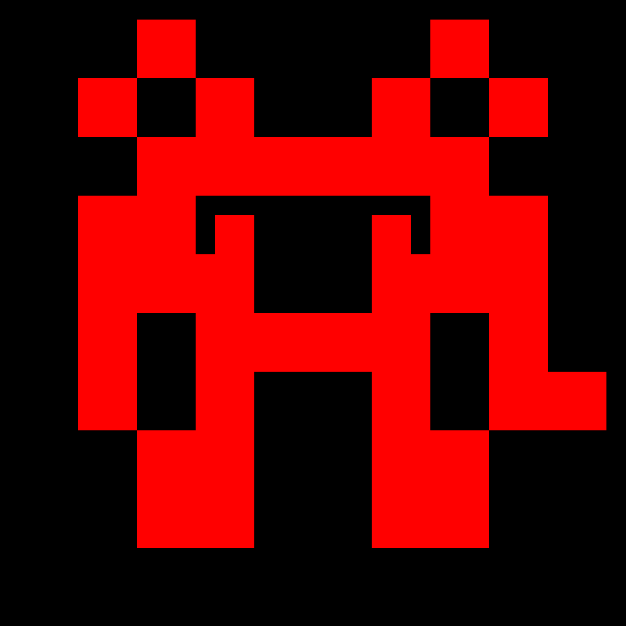 Little Invader - Grey procedurally generated pixel art NFT